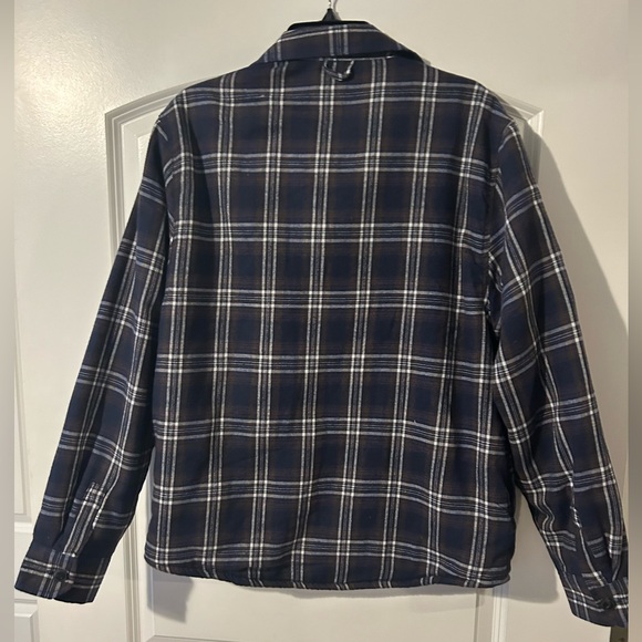 Men’s Rue Saint Patrick Navy Plaid Jacket Size Medium - Picture 4 of 4